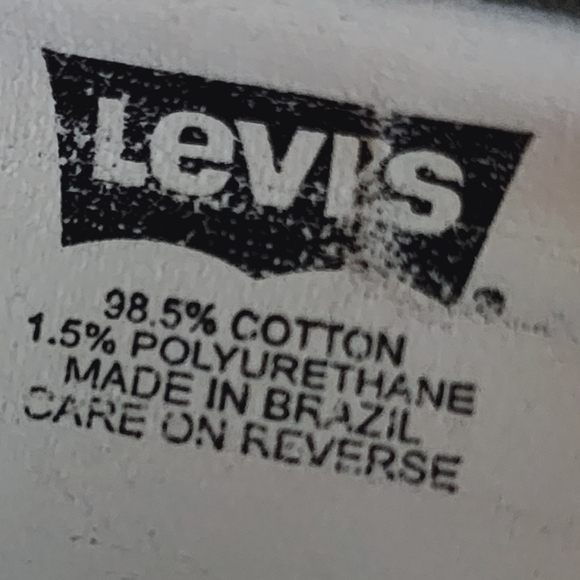 Levi's Mile High Skirt Army Green 5 Pocket Zip & Button Closure Misses Sz 6 - Picture 10 of 10